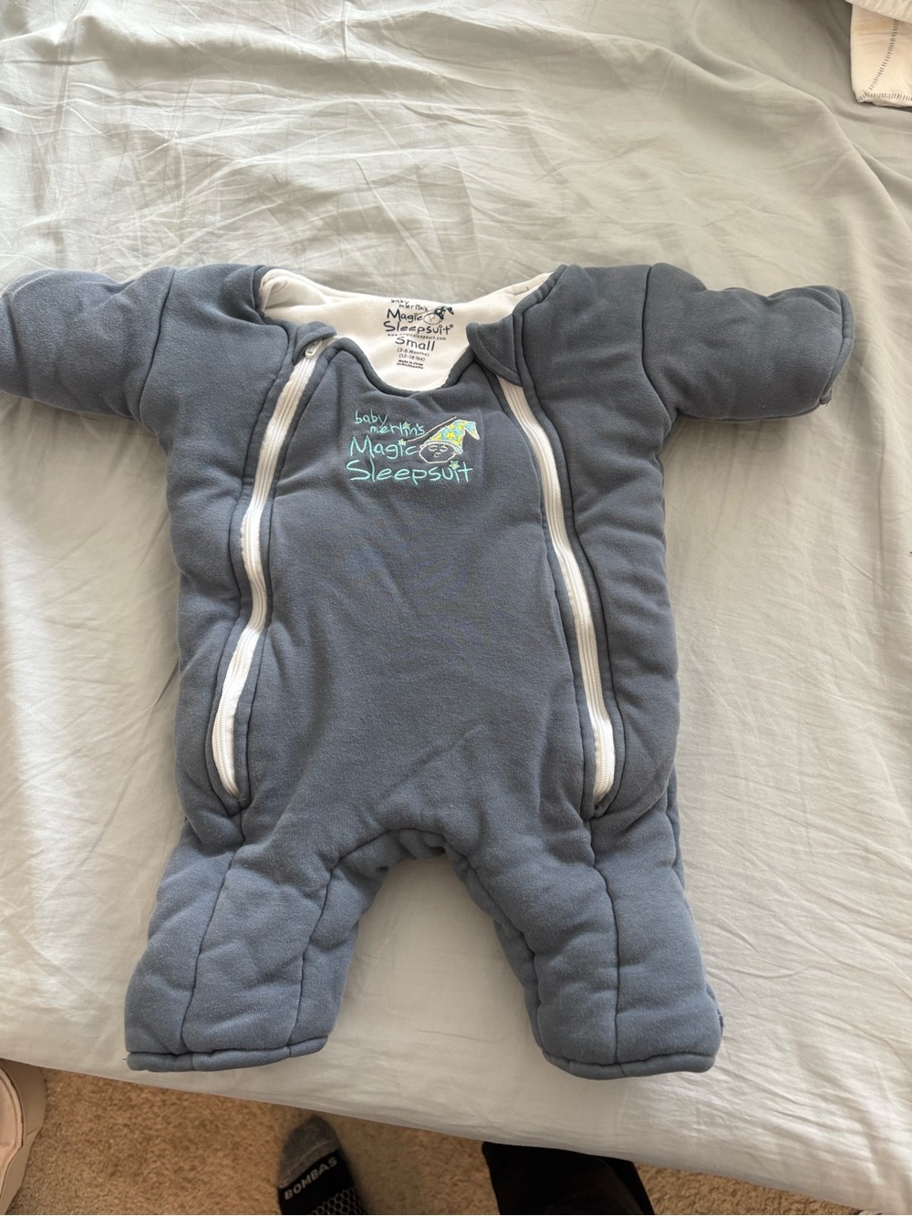 Magic Sleepsuit Quilted Baby Sleep Sack in Slate Blue